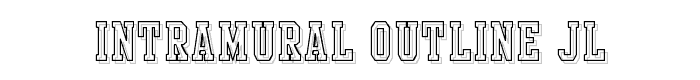 Intramural Outline JL font
